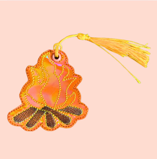 Campfire Holographic Bookmark