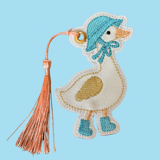 Spring Goose Glitter Bookmark