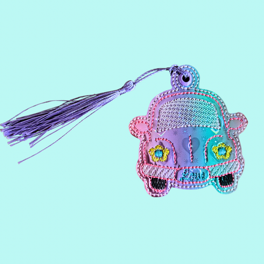 Love Bug Holographic Hearts Bookmark